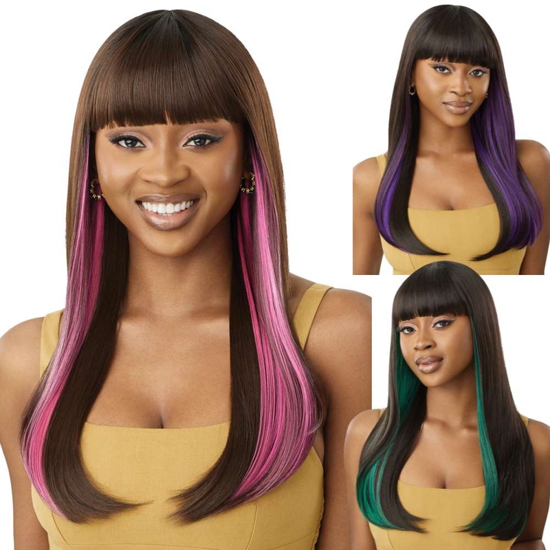 Outre Wigpop Colorplay Synthetic Full Wig – Jordan 1 JET BLACK