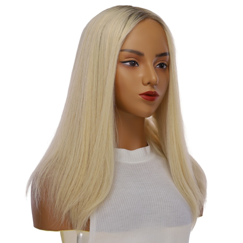 20″ Divine Lace Top Wig Platinum Blonde 2.0 Zig Zag Lace Front