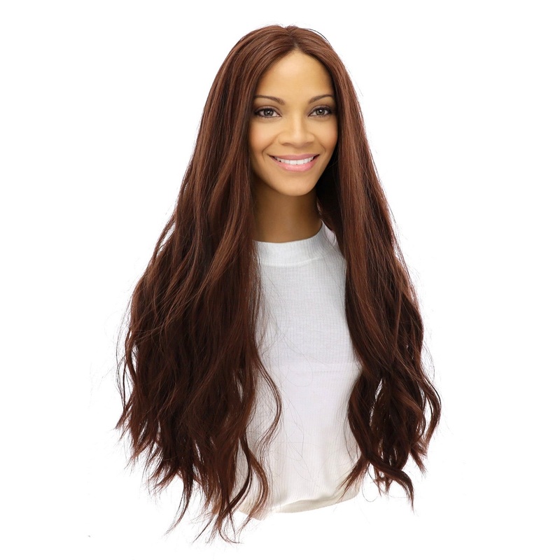26″ Divine Lace Top Wig Auburn Zig Zag Lace Front