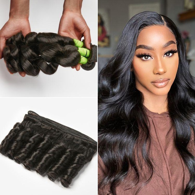3pcs Loose Wave 100% Virgin Human Hair Bundles 10 10 10