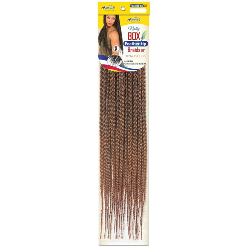 Amour Natty Feather tip Box Braid 20″ 1