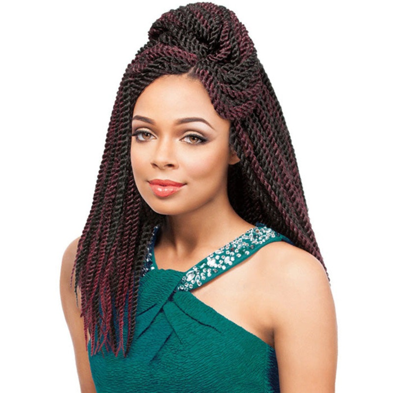 Sensationnel African Collection Crochet Braid MULTI SENEGAL TWIST 4 Pcs 27