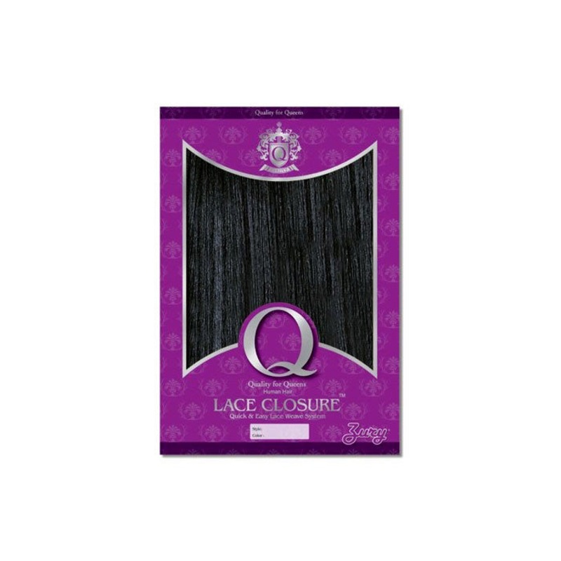 Zury Q Lace Human Blend Spanish Wave Closure + Weaving 16″ 1