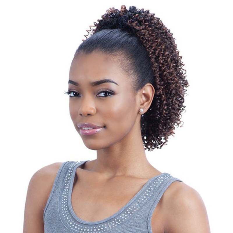 Freetress Equal Drawstring Ponytail KINKY JERRY GIRL 1
