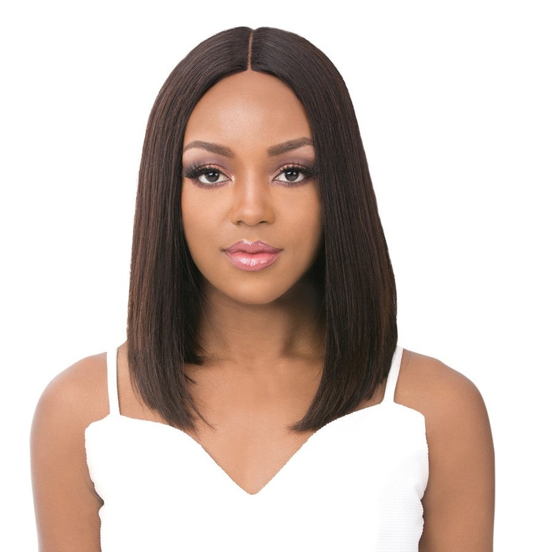 It’s a Wig 100% Human Hair 6″ Deep Lace Part Wig ALANZA BLACK