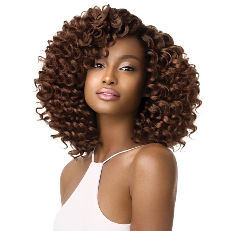 Outre X-Pression Curlette 4X Crochet Braid – LOOSE SPIRAL ROD SET 8 Inch 1