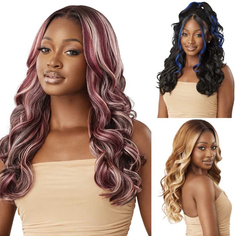 Outre Melted Hairline Synthetic Lace Front Wig – Ellington 1 JET BLACK