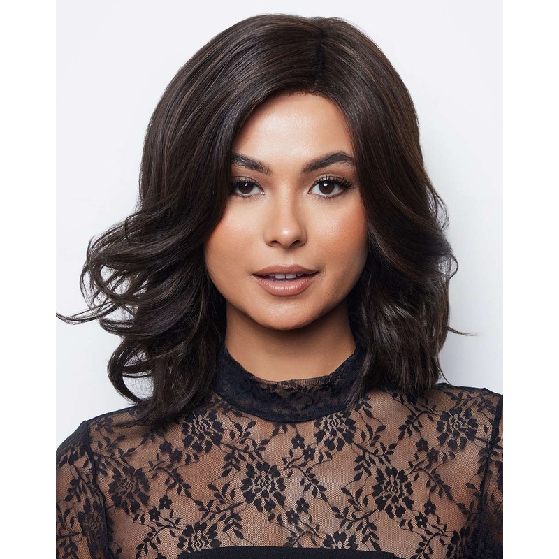 Vero | Lace Front & Monofilament Part Synthetic Wig by Rene of Paris Dark Chocolate