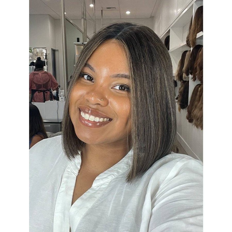 12″ Divine Lace Top Wig Soft Black w/ Highlights