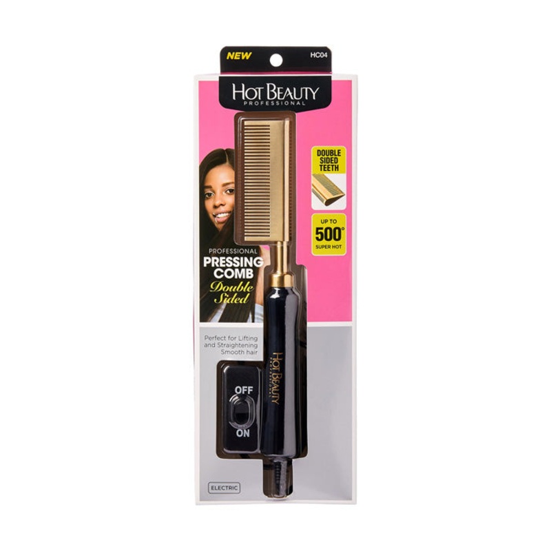 Hot Beauty Professional Double Sided Pressing Comb Double Sided