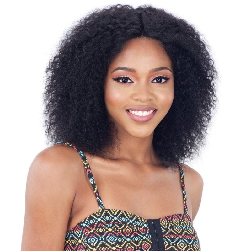 Model Model Nude Fresh Brazilian Human Hair Lace Front Wig Wet & Wavy BRIGHT CURL NATURAL
