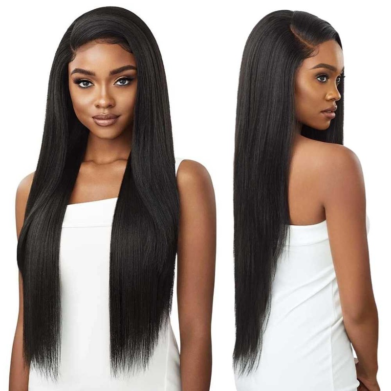Outre Perfect Hairline 13×6 HD Lace Frontal Wig – Shaday 32″ 1 JET BLACK