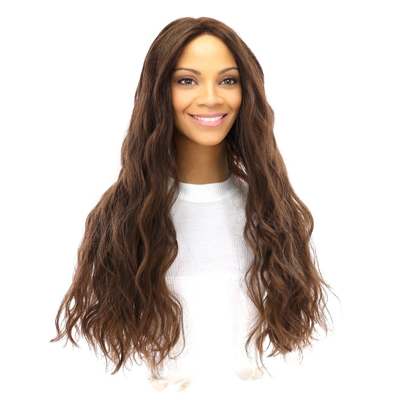 26″ Divine Lace Top Wig Medium Brown Babylight Wavy Zig Zag Lace Front