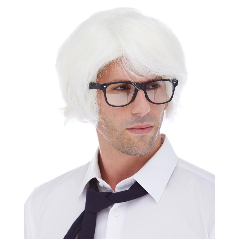 Scholar | Costume Wig by Characters 8-Platinum White