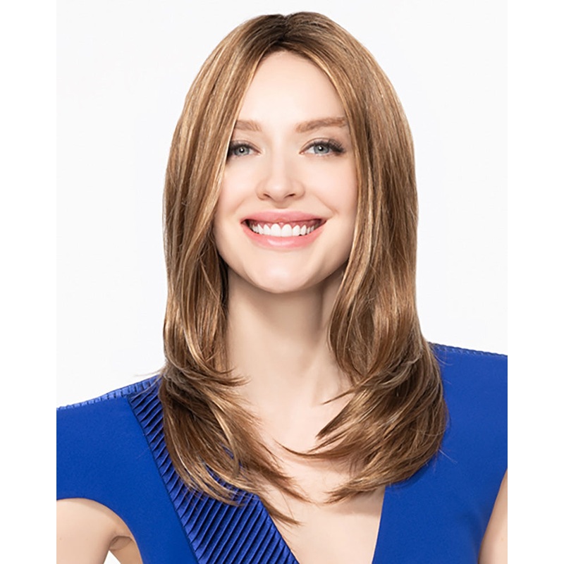 Bliss | Lace Front & Monofilament Top Synthetic Wig by TressAllure Dark Amber-HL