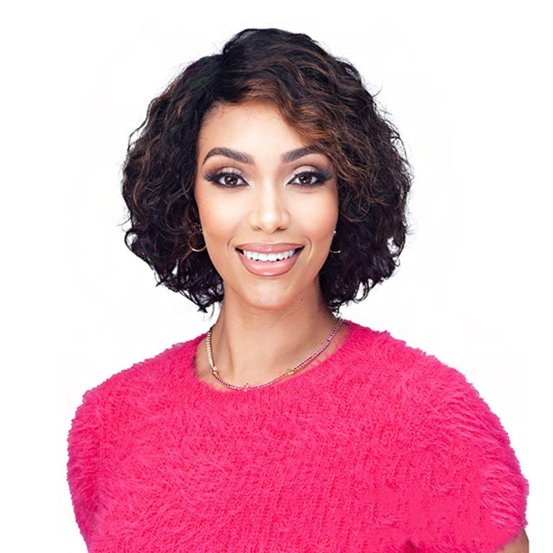 Laude & Co 100% Unprocessed Human Hair Wet & Wavy Full Wig – UGH008 W&W PHILA FHL1B/27