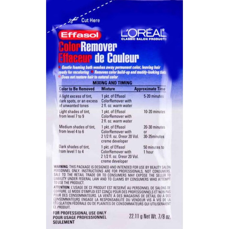 Loreal Effasol Color Remover 7/8 oz 7/8oz