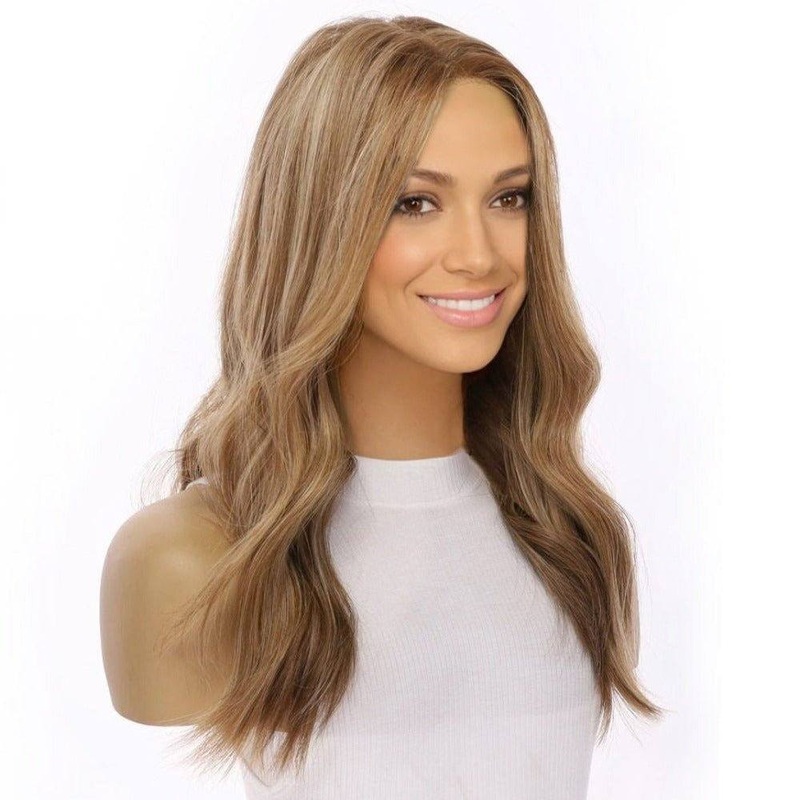 20″ Princess Silk Top Wig Medium Blonde Zig Zag Lace Front