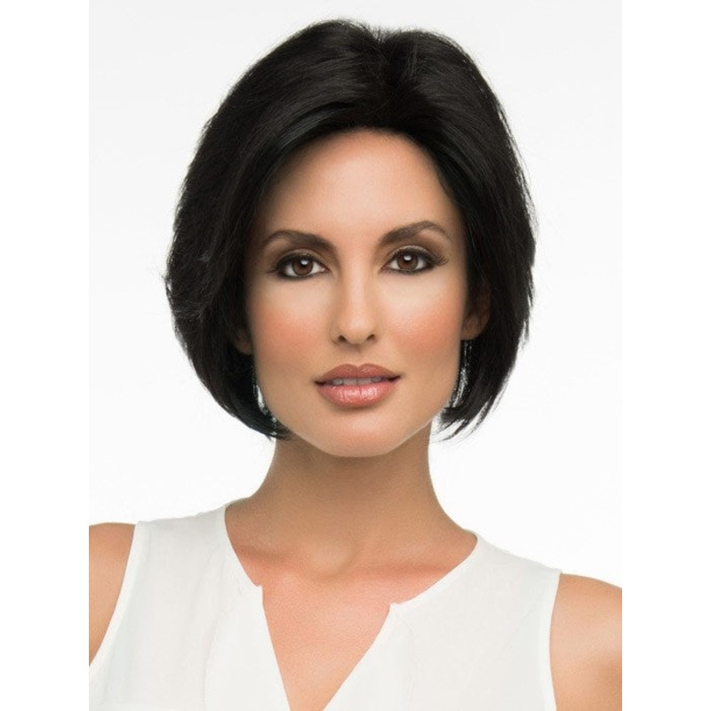 Abbey | Human Hair/ Synthetic Blend Wig (Hand-Tied) BLACK