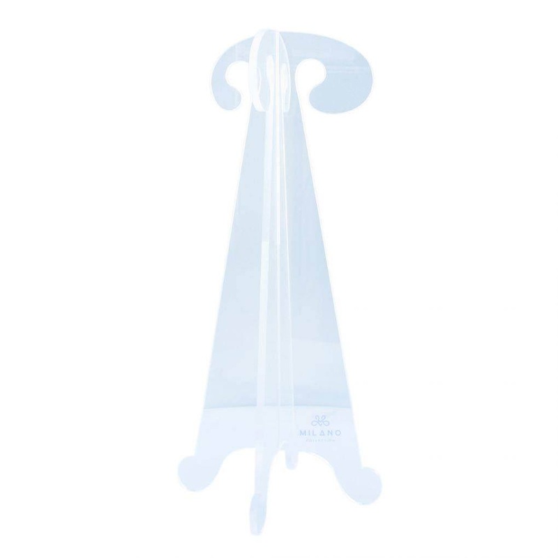 18″ Collapsible Folding Clear Acrylic Wig Stand