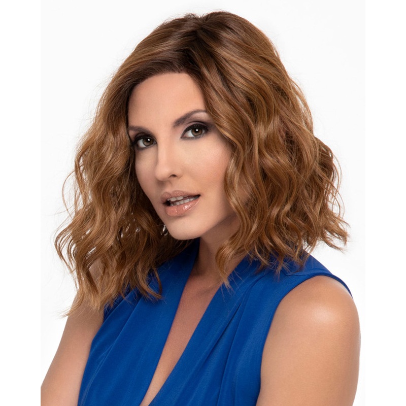 Emma (Exclusive) | Lace Front Human Hair Blend Wig by Envy Amaretto N Cream