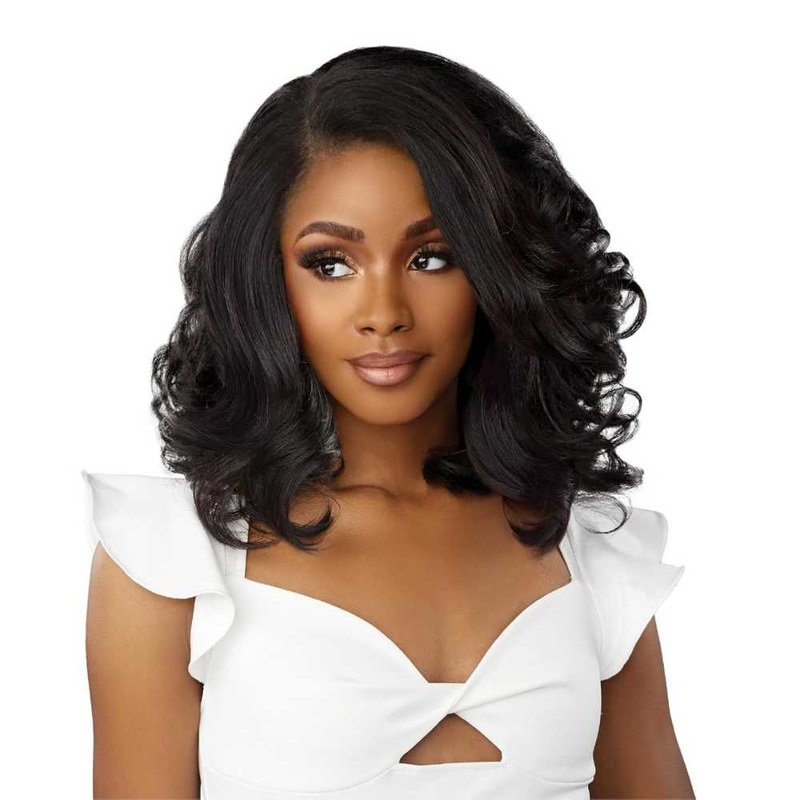 Sensationnel Dashly HD Lace Front Wig – Lace Unit 40 1 JET BLACK