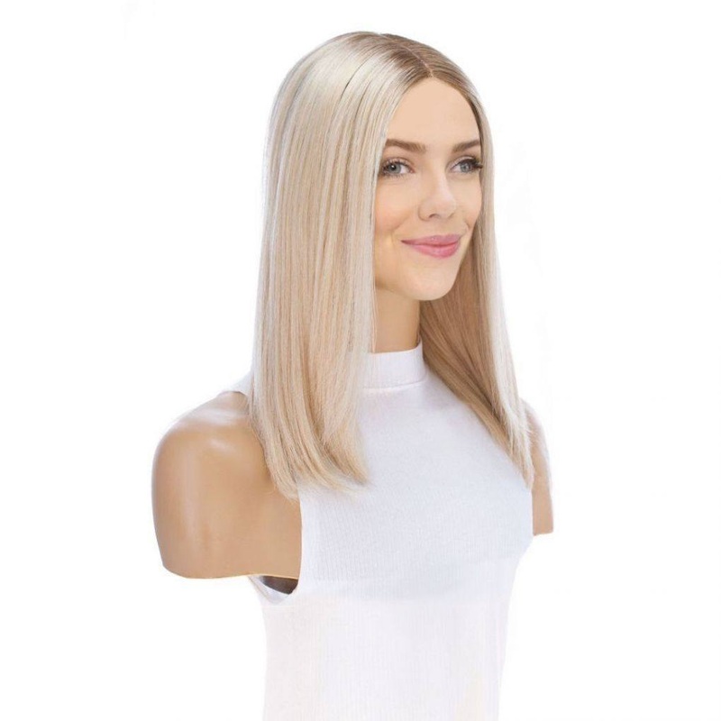 16″ Divine Lace Top Wig Beige Blonde Zig Zag Lace Front