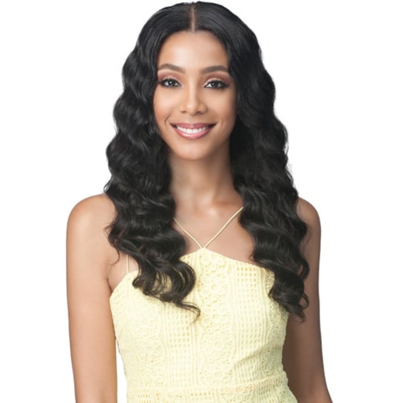 Bobbi Boss Virgin Remy Human Hair 13×4 Lace Front Wig MHLF509 OCEAN WAVE 24 NATURAL