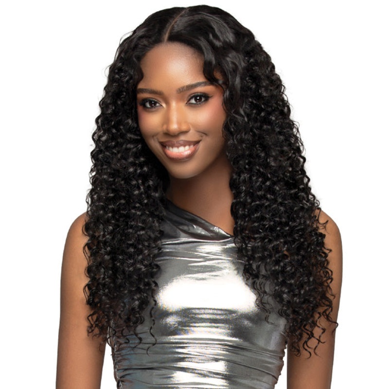 Bobbi Boss Indiremi 100% Unprocessed Virgin Remy Hair Weave Bone Straight – DEEP WAVE MULTI 10/12/14 NATURAL
