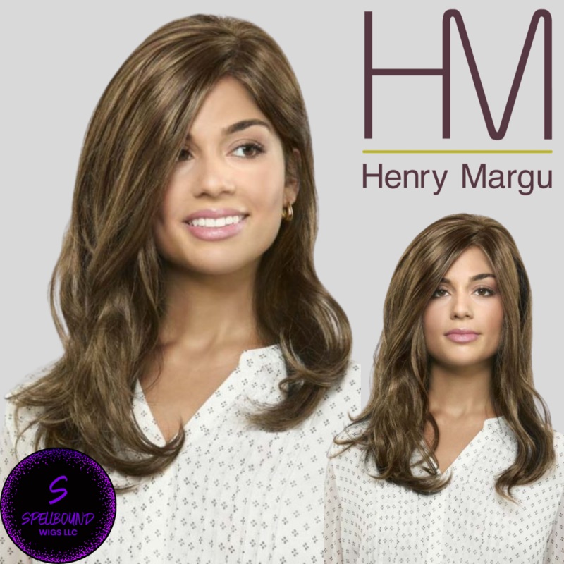 Matrix Topper – Hair Accents, Toppers, and Hairpieces Collection by Henry Margu 1BH – Off black with medium dark brown highlights