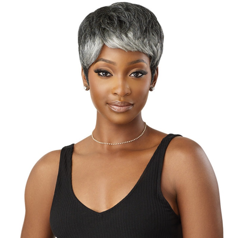 Outre Fab & Fly 100% Human Hair Full Wig – HH-ARLETTE – Gray Glamour HL34/51