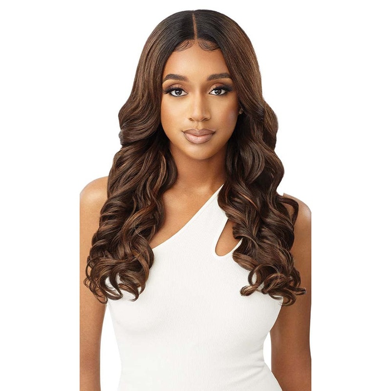 Outre SleekLay Part Lace Front Wig – Geovanna 1 JET BLACK