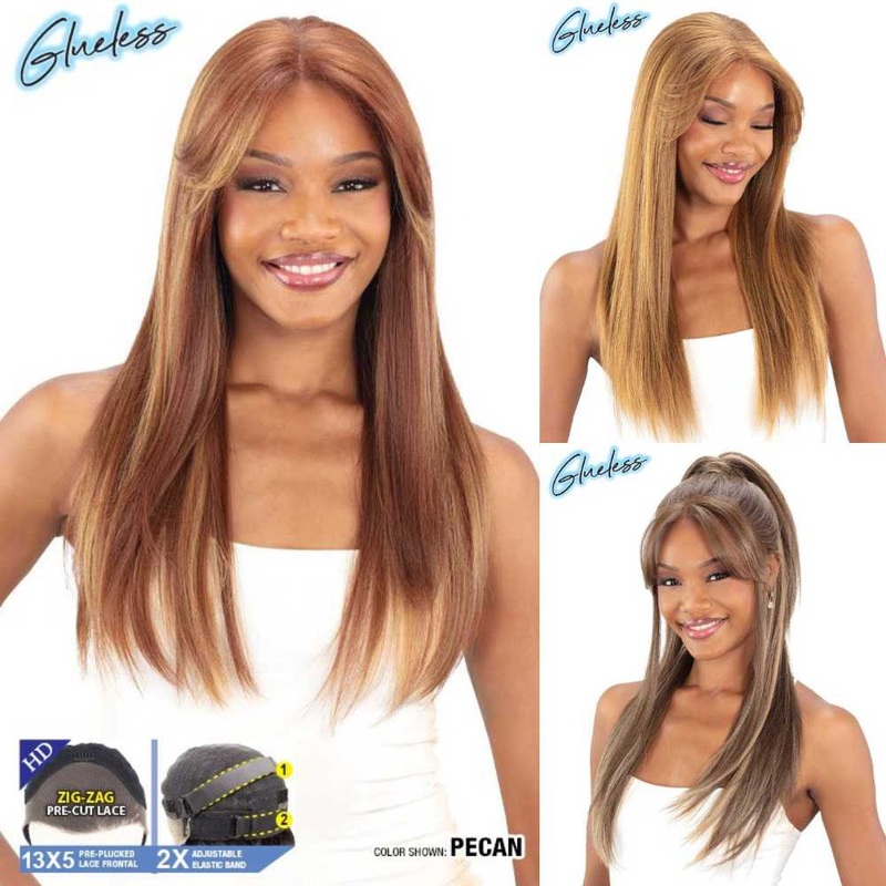 Shake-N-Go Masterclass Synthetic HD Lace Frontal Wig – Majestic 1 JET BLACK