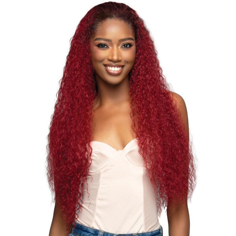 Bobbi Boss Miss Origin Human Hair Blend Full Cap Wig – MOGFC029 – BEACH CURL 28 1
