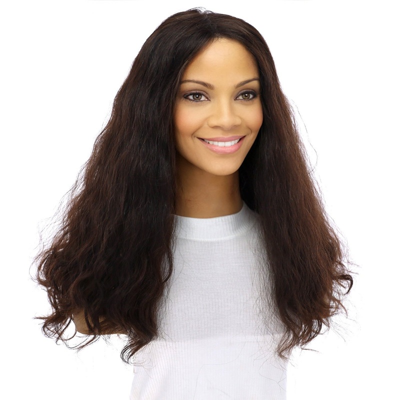 20″ Secret Lace Top Wig #2 Neutral Dark Brown Wavy