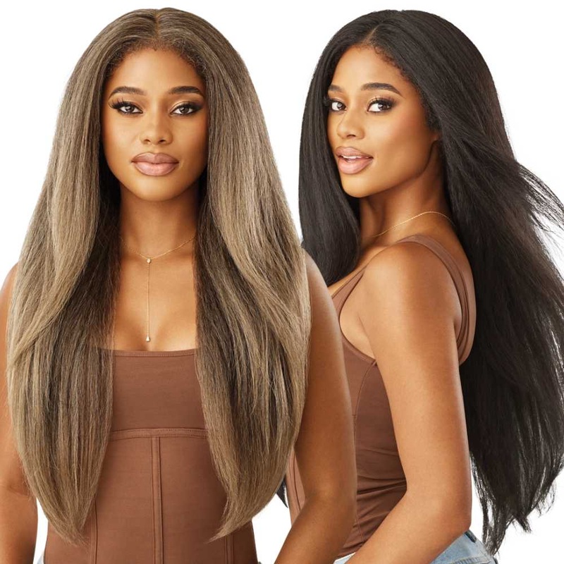 Outre Melted Hairline Synthetic Lace Front Wig – KinkySoft 1 1 JET BLACK