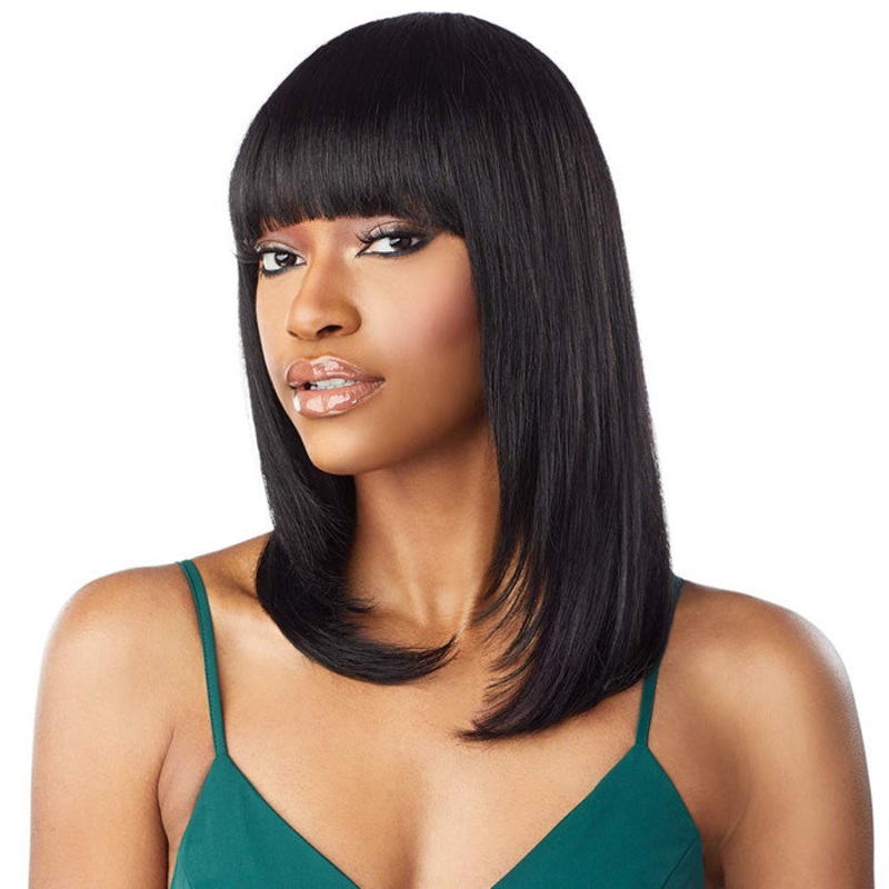 Sensationnel 10A Unprocessed 100% Virgin Human Hair Full Wig – STRAIGHT 18″ NATURAL