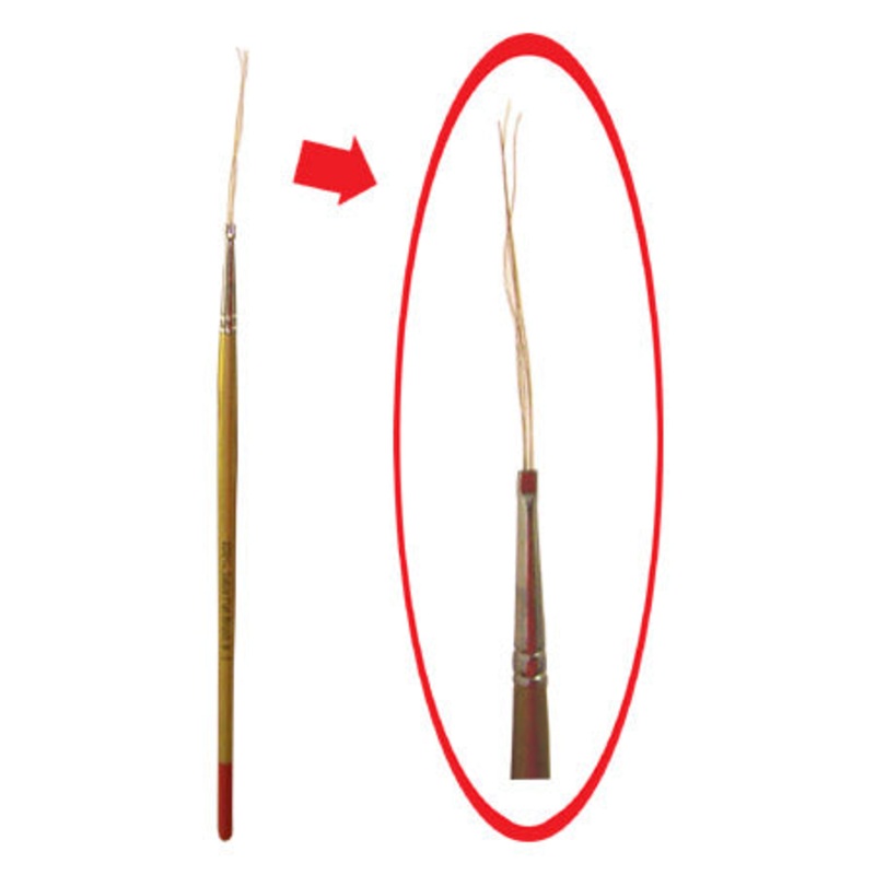 100% Sable Flat Nail Stripe Brush