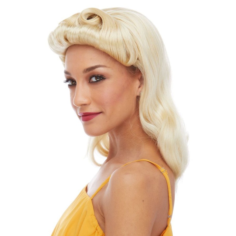 40s Pinup Girl | Costume Wig by Characters 11-Blonde