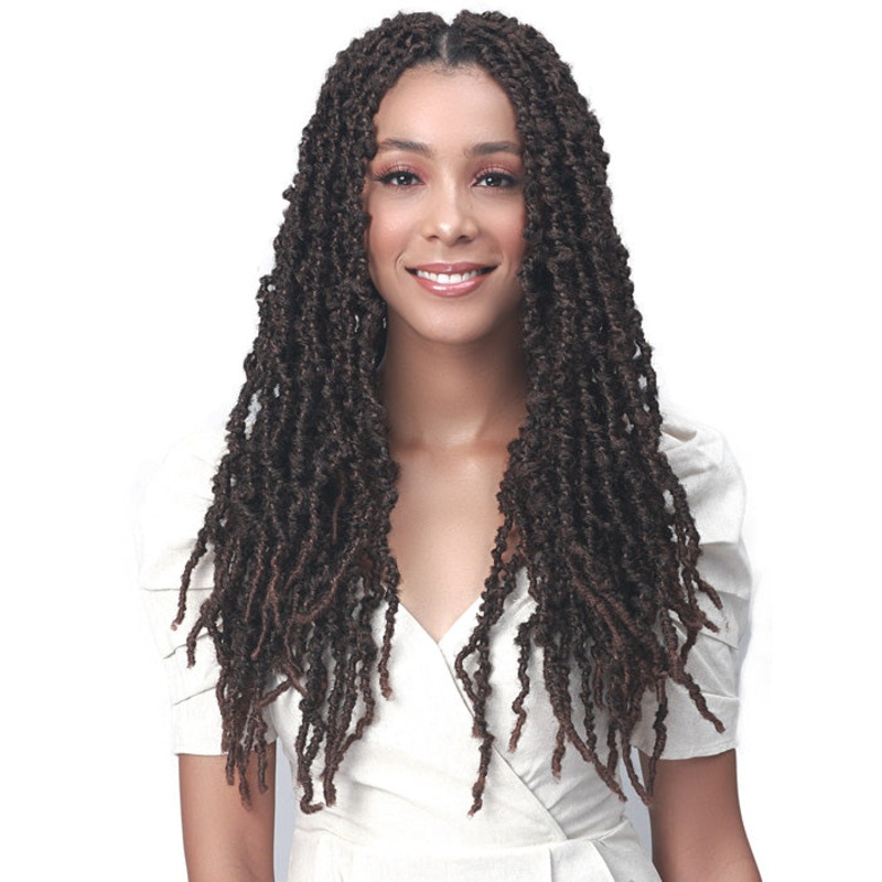 Bobbi Boss Nu Locs Crochet Braid – DISTRESSED BUTTERFLY LOCS STYLE 18″- 24″ 24 1