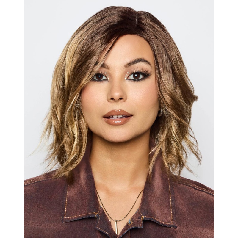 Evanna (Exclusive) | Lace Front & Monofilament Part Synthetic Wig by Rene of Paris Creamy Toffee-LR