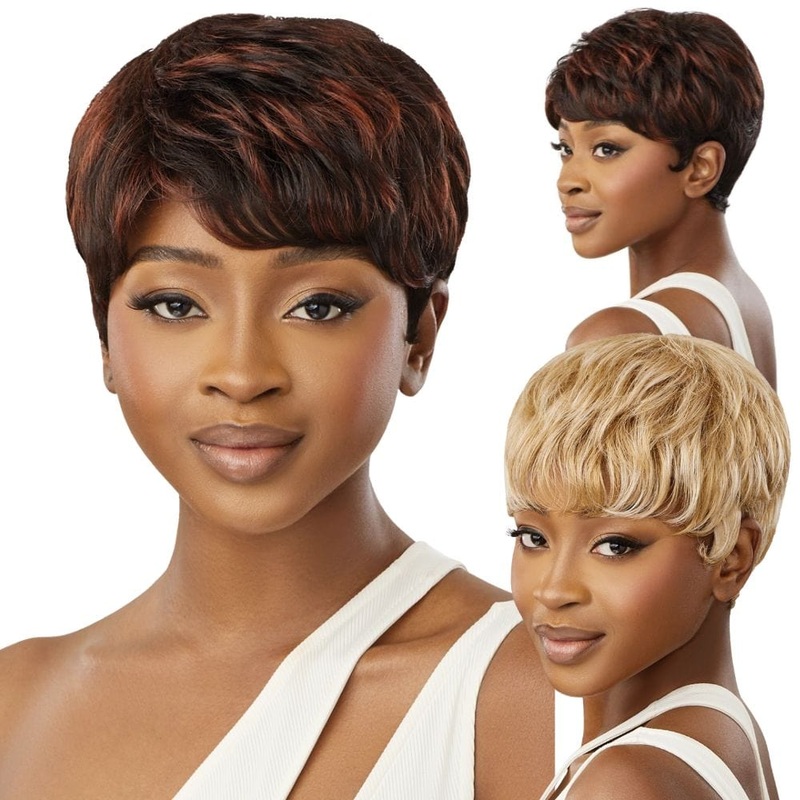 Outre Wigpop Synthetic Full Wig – Ivan 1 JET BLACK