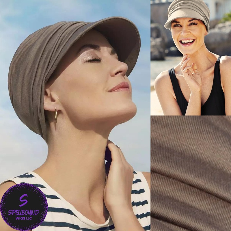 Soleil Sun Cap – Christine Headwear Collection Dusty Brown