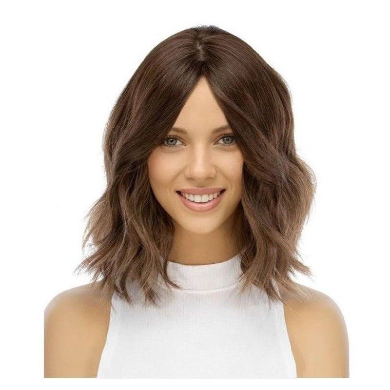 13″ Victoria Silk Top Wig Medium Brown Babylight Zig Zag Lace Front