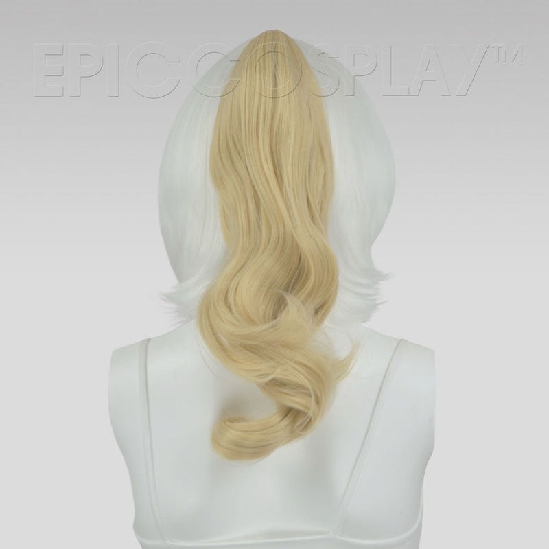 20″ Curly Natural Blonde Clipon Ponytail