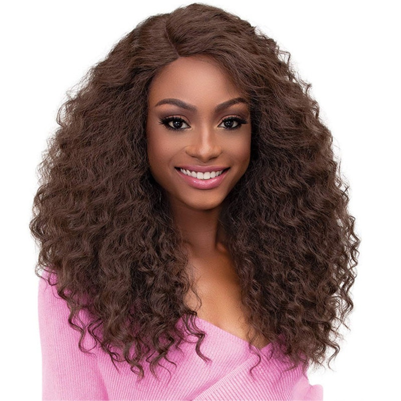 Janet Collection Synthetic Melt HD Extended Part Swiss Lace Front Wig ALYSSA DRASHROSE