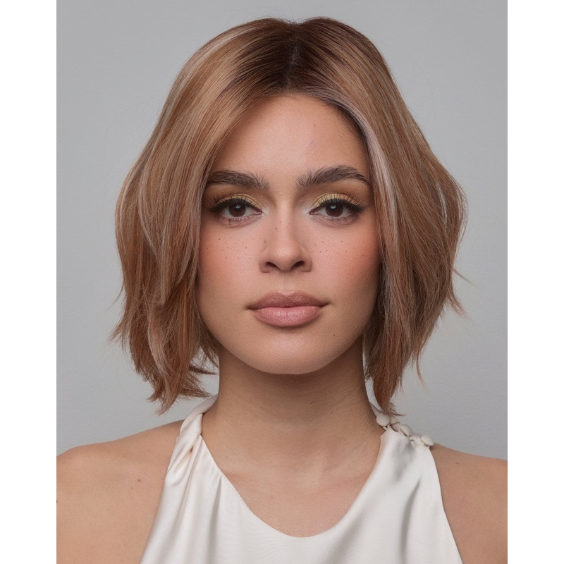 Mira | Lace Front & Monofilament Top Synthetic Wig by Amore Spiced Brown