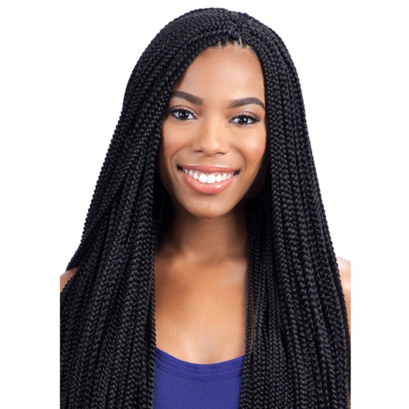 Model Model Glance Crochet Braid LONG SMALL BOX BRAID 1