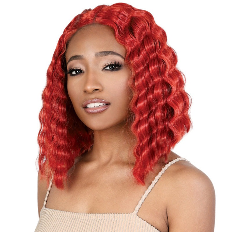 Motown Tress Swiss Deep Part Lace Front Wig – LDP-CRIMP6 1B