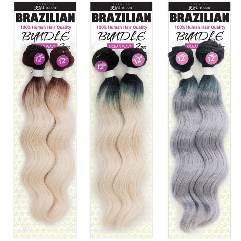 New Born Free Brazilian Premium Remi Touch Bundle Weave – OCEAN WEAVE 2 PCS 10-18″ 10 1